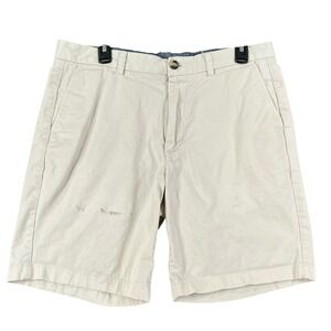 Vineyard Vines Breaker Short Mens 34 Khaki Tan Stretch Chino Casual Summer Wear